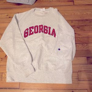 Georgia Champion Woven Crewneck (Medium)
